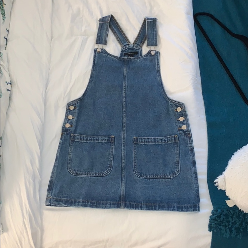 NWOT Denim Overall Dress!!